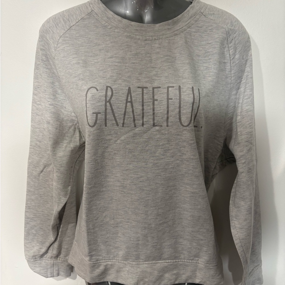 Rae Dunn Light Gray Sweatshirt
